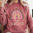 Cute Daycare Teacher Rainbow Leopard Print Childcare Worker Comfort Colors Sweatshirt Crimson Cute Daycare Teacher Rainbow Leopard Print Childcare Worker Comfort Colors Sweatshirt Crimson