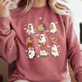 Cute Ghosts Reading Book Bookworm Halloween History Teacher Comfort Colors Sweatshirt Crimson Cute Ghosts Reading Book Bookworm Halloween History Teacher Comfort Colors Sweatshirt Crimson