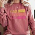 Cute Math Teacher Peace Love Math Comfort Colors Sweatshirt Crimson Cute Math Teacher Peace Love Math Comfort Colors Sweatshirt Crimson