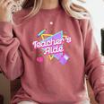 Cute Teacher's Aide Shirt 80's 90's Back To School For Men Women Comfort Colors Sweatshirt Crimson Cute Teacher's Aide Shirt 80's 90's Back To School For Men Women Comfort Colors Sweatshirt Crimson