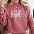 Dance Teacher Appreciation Dance Instructor Dancing Teacher Comfort Colors Sweatshirt Crimson