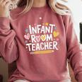 Daycare Provider Toddler Teaching Infant Room Teacher Comfort Colors Sweatshirt Crimson