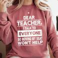 Dear Teacher i Talk To Everyone Funny Back To School Comfort Colors Sweatshirt Crimson Dear Teacher i Talk To Everyone Funny Back To School Comfort Colors Sweatshirt Crimson