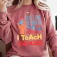Diabetic Teacher Diabetes Awareness Insulin Blue Ribbon Comfort Colors Sweatshirt Crimson