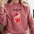 Digestive System Anatomy Anatomical Biology Teacher Men Women Comfort Colors Sweatshirt Crimson