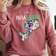 Dino Para Professional Teacher Collection T-Rex Dinosaur Paraeducator Assistant Teacher Comfort Colors Sweatshirt Crimson Dino Para Professional Teacher Collection T-Rex Dinosaur Paraeducator Assistant Teacher Comfort Colors Sweatshirt Crimson