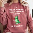 Dinosaur Thesaurus Grammar Joke Teacher Comfort Colors Sweatshirt Crimson Dinosaur Thesaurus Grammar Joke Teacher Comfort Colors Sweatshirt Crimson