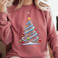 DNA Helix Christmas Tree Scientist Biology Science Teacher Comfort Colors Sweatshirt Crimson DNA Helix Christmas Tree Scientist Biology Science Teacher Comfort Colors Sweatshirt Crimson