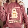 All Done Sign Language Ghost Speech Pathology Teacher Comfort Colors Sweatshirt Crimson All Done Sign Language Ghost Speech Pathology Teacher Comfort Colors Sweatshirt Crimson