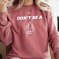 Don't Be A Jerk Math Scholar Teacher Nerd Comfort Colors Sweatshirt Crimson