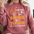 I Don't Need A Costume I'm A Science Teacher Halloween For Men Women Comfort Colors Sweatshirt Crimson