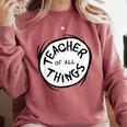 Dr Seuss Teacher Of All Things Red Emblem Comfort Colors Sweatshirt Crimson Dr Seuss Teacher Of All Things Red Emblem Comfort Colors Sweatshirt Crimson