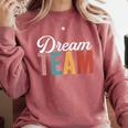 Dream Team Last Day Of School Back To School Teacher Kids Comfort Colors Sweatshirt Crimson Dream Team Last Day Of School Back To School Teacher Kids Comfort Colors Sweatshirt Crimson