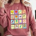 Dual Language Crew Bilingual Spanish Teacher Back To School For Men Women Comfort Colors Sweatshirt Crimson
