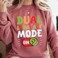 Dual Language Teacher Bilingual Teacher Comfort Colors Sweatshirt Crimson Dual Language Teacher Bilingual Teacher Comfort Colors Sweatshirt Crimson