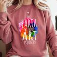 Earth Without Art Is Just Eh Painting Artist Pun Art Teacher Comfort Colors Sweatshirt Crimson Earth Without Art Is Just Eh Painting Artist Pun Art Teacher Comfort Colors Sweatshirt Crimson