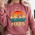 Easily Distracted By Maps Geography Teacher Comfort Colors Sweatshirt Crimson Easily Distracted By Maps Geography Teacher Comfort Colors Sweatshirt Crimson