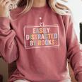 Easily Distracted By Rocks Geology Teacher Comfort Colors Sweatshirt Crimson Easily Distracted By Rocks Geology Teacher Comfort Colors Sweatshirt Crimson