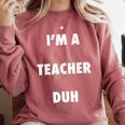 Easy Halloween Teacher Costume Shirt For Men Women Kids Comfort Colors Sweatshirt Crimson