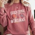 Educational Wingman Assisting Teacher Teaching Assistant Comfort Colors Sweatshirt Crimson Educational Wingman Assisting Teacher Teaching Assistant Comfort Colors Sweatshirt Crimson