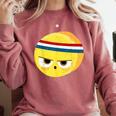 The Eggcellent Athlete Good Egg Teacher Halloween Food Group Comfort Colors Sweatshirt Crimson