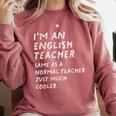 English Teacher Definition Comfort Colors Sweatshirt Crimson