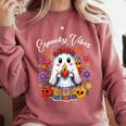Espooky Vibes Maestra Halloween Spanish Mexican Teacher Comfort Colors Sweatshirt Crimson Espooky Vibes Maestra Halloween Spanish Mexican Teacher Comfort Colors Sweatshirt Crimson