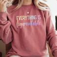 Everything Is Figureoutable Teacher Motivational - -Adults Small Short Sleeve Crew Collar Modern Fun Vacation Cotton Polyester Machine Wash Comfort Colors Sweatshirt Crimson Everything Is Figureoutable Teacher Motivational - -Adults Small Short Sleeve Crew Collar Modern Fun Vacation Cotton Polyester Machine Wash Comfort Colors Sweatshirt Crimson