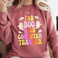 Faboolous COMPUTER TEACHER Costume This Is My Spooky Mom Dad Comfort Colors Sweatshirt Crimson Faboolous COMPUTER TEACHER Costume This Is My Spooky Mom Dad Comfort Colors Sweatshirt Crimson