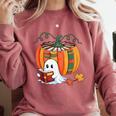 Fall Book Pumpkin Books Ghost Reading Halloween Teacher Comfort Colors Sweatshirt Crimson Fall Book Pumpkin Books Ghost Reading Halloween Teacher Comfort Colors Sweatshirt Crimson