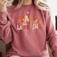 Fall In Love With Learning Autum Thanksgiving Teacher Kids Comfort Colors Sweatshirt Crimson Fall In Love With Learning Autum Thanksgiving Teacher Kids Comfort Colors Sweatshirt Crimson