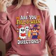 Are You Fall O Ween Directions Halloween Teacher Ghost Comfort Colors Sweatshirt Crimson Are You Fall O Ween Directions Halloween Teacher Ghost Comfort Colors Sweatshirt Crimson