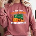 Are You Fall O Ween Directions Halloween Teacher Retro Comfort Colors Sweatshirt Crimson Are You Fall O Ween Directions Halloween Teacher Retro Comfort Colors Sweatshirt Crimson