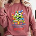 Feed The Reading Monster Halloween Teacher Comfort Colors Sweatshirt Crimson Feed The Reading Monster Halloween Teacher Comfort Colors Sweatshirt Crimson