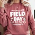 Field Day Second 2nd Grade Orange 2025 Boy Girl Teacher Comfort Colors Sweatshirt Crimson Field Day Second 2nd Grade Orange 2025 Boy Girl Teacher Comfort Colors Sweatshirt Crimson