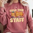 Field Trip Teacher Field Comfort Colors Sweatshirt Crimson