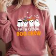 Fifth Grade Boo Crew Halloween Teacher Costume Comfort Colors Sweatshirt Crimson