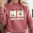 First Data Then Thanksgiving Im Earning A Break Sped Teacher Comfort Colors Sweatshirt Crimson First Data Then Thanksgiving Im Earning A Break Sped Teacher Comfort Colors Sweatshirt Crimson