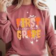 First Grade Dream Retro Team Fall Halloween Spooky Teachers Comfort Colors Sweatshirt Crimson First Grade Dream Retro Team Fall Halloween Spooky Teachers Comfort Colors Sweatshirt Crimson