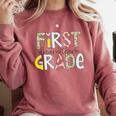 First Grade Dream Team Back To School 1st Grade Teacher Comfort Colors Sweatshirt Crimson First Grade Dream Team Back To School 1st Grade Teacher Comfort Colors Sweatshirt Crimson