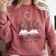 Floral Book a New Chapter Begins Retired Retirement Teacher Comfort Colors Sweatshirt Crimson Floral Book a New Chapter Begins Retired Retirement Teacher Comfort Colors Sweatshirt Crimson
