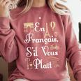 French Teacher En Francais S'Il Vous Plait End Of Year Comfort Colors Sweatshirt Crimson French Teacher En Francais S'Il Vous Plait End Of Year Comfort Colors Sweatshirt Crimson