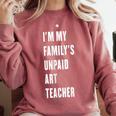 Funny Art Teacher Comfort Colors Sweatshirt Crimson
