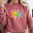 Your Future Is Bright Educator Teacher Student Comfort Colors Sweatshirt Crimson Your Future Is Bright Educator Teacher Student Comfort Colors Sweatshirt Crimson
