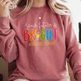 Your Future Is Bright Kindergarten Teacher Life Men Women Comfort Colors Sweatshirt Crimson Your Future Is Bright Kindergarten Teacher Life Men Women Comfort Colors Sweatshirt Crimson