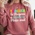 Future Teacher Cool Teacher In Progress Please Wait Comfort Colors Sweatshirt Crimson Future Teacher Cool Teacher In Progress Please Wait Comfort Colors Sweatshirt Crimson