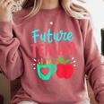 Future Teacher Education Student Comfort Colors Sweatshirt Crimson Future Teacher Education Student Comfort Colors Sweatshirt Crimson