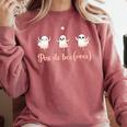Ghost Ballet Dancer Halloween Dance Teacher Pas De Boo-Rée Comfort Colors Sweatshirt Crimson Ghost Ballet Dancer Halloween Dance Teacher Pas De Boo-Rée Comfort Colors Sweatshirt Crimson