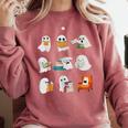 Ghost Reading Teacher Halloween Librarian Book Lover School Comfort Colors Sweatshirt Crimson Ghost Reading Teacher Halloween Librarian Book Lover School Comfort Colors Sweatshirt Crimson