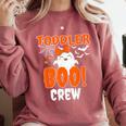 Girl Toddler Boo Crew Daycare Teacher Halloween Party Comfort Colors Sweatshirt Crimson Girl Toddler Boo Crew Daycare Teacher Halloween Party Comfort Colors Sweatshirt Crimson